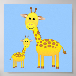 Baby Giraffe/Kinderzimmer-Dekoration Poster
