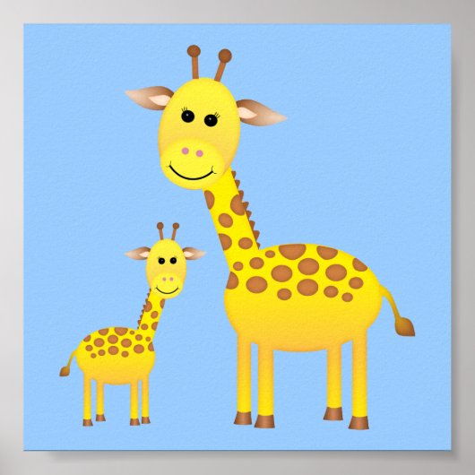 Baby Giraffe/Kinderzimmer-Dekoration Poster (Vorne)
