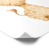 Baby Giraffe Kinderzimmer Wall Art Poster (Ecke)