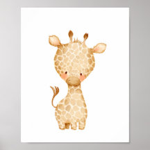 Baby Giraffe Kinderzimmer Wall Art Poster