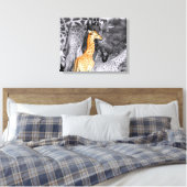 Baby Giraffe Leinwanddruck (Insitu (Schlafzimmer))