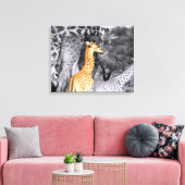 Baby Giraffe Leinwanddruck (Insitu (Wohnzimmer))