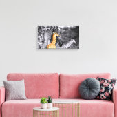 Baby Giraffe Leinwanddruck (Insitu (Wohnzimmer))
