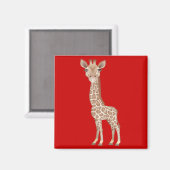 Baby Giraffe Magnet (Vorderseite/Rückseite)