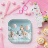 Baby Giraffe mit all seinen Freunden Pappteller (Party)