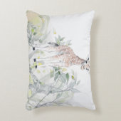 Baby-Giraffe mit Blattwerk Dekokissen (Vorderseite(Vertikal))