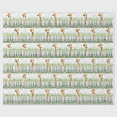 Baby Giraffe mit Daisy Geschenkpapier (Flach)