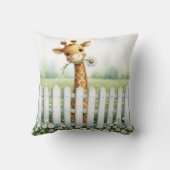 Baby Giraffe mit Daisy Kissen (Rückseite)
