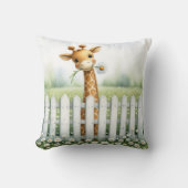 Baby Giraffe mit Daisy Kissen (Vorderseite)