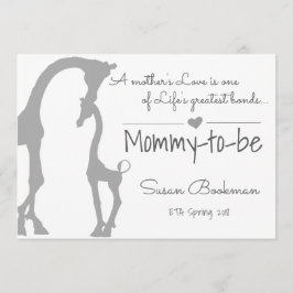 Baby Giraffe Mommy wird Schwangerschaftsankündigun Ankündigung