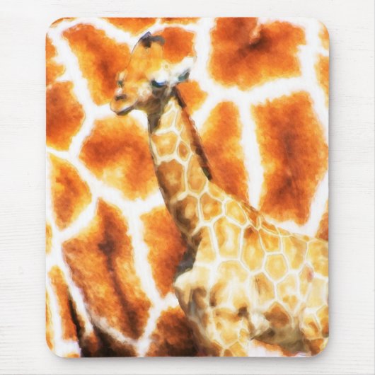 Baby Giraffe Mousepad (Vorne)