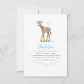 Baby Giraffe Niedlich Modern Little Danke (Vorderseite)