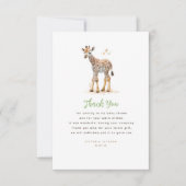 Baby Giraffe Niedlich Modern Little Danke (Vorderseite)