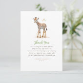 Baby Giraffe Niedlich Modern Little Danke (Stehend Vorderseite)