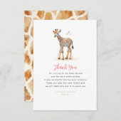 Baby Giraffe Niedlich Modern Little Danke (Vorne/Hinten)