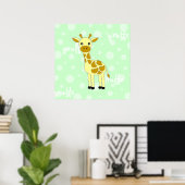 Baby Giraffe Niedliches Poster / Print (Heimbüro)