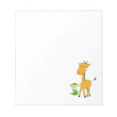 Baby Giraffe Notizblock (Vorderseite)