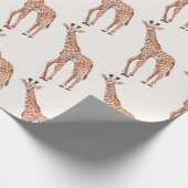 Baby Giraffe Pattern Geschenkpapier (Ecke)