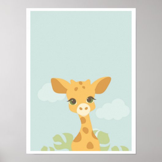 Baby Giraffe Poster (Vorne)