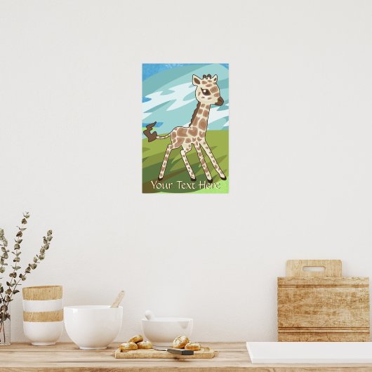 Baby Giraffe Poster (Küche)