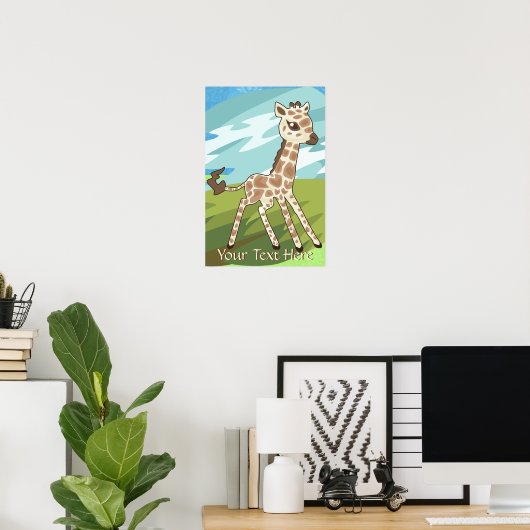 Baby Giraffe Poster (Heimbüro)