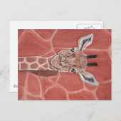 Baby Giraffe Postkarte (Vorne/Hinten)