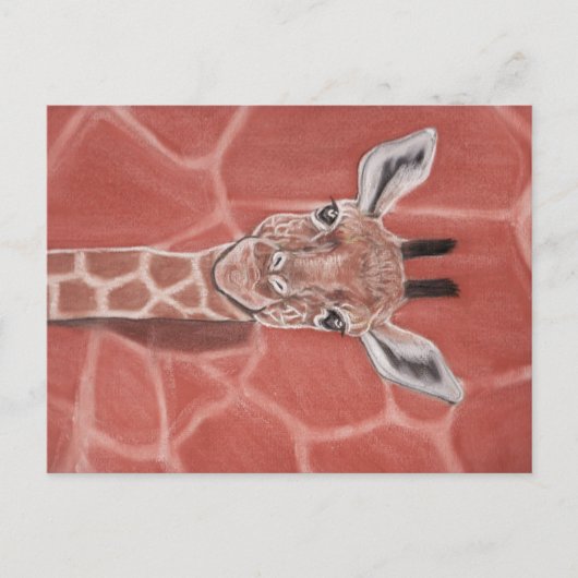 Baby Giraffe Postkarte (Vorderseite)