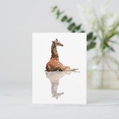 BABY GIRAFFE POSTKARTE (Stehend Vorderseite)
