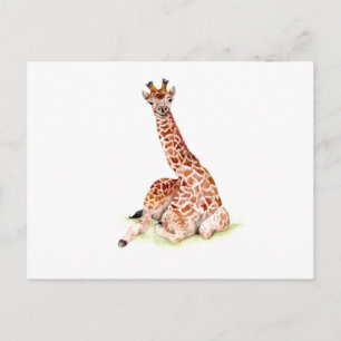 Baby Giraffe Postkarte