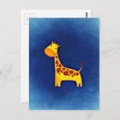 Baby-Giraffe Postkarte (Vorne/Hinten)