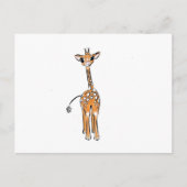 Baby Giraffe Postkarte (Vorderseite)