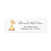 Baby Giraffe Rücksendeadresse (Vorne)