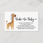 Baby Giraffe Safari Book Request Begleitkarte (Vorderseite)
