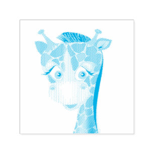 Baby Giraffe Selbstfarbige Briefmarke - Farbe ausw Permastempel