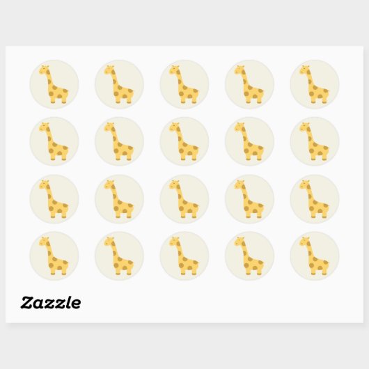 Baby Giraffe Stickers (Blatt)