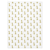 Baby Giraffe Tablecloth - Custom Colors - Text Tischdecke (Vorderseite)