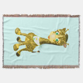 Baby Giraffe Throw Blanket Custom Colors Decke (Vorderseite)
