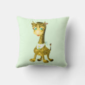 Baby Giraffe Throw Kissen (Rückseite)