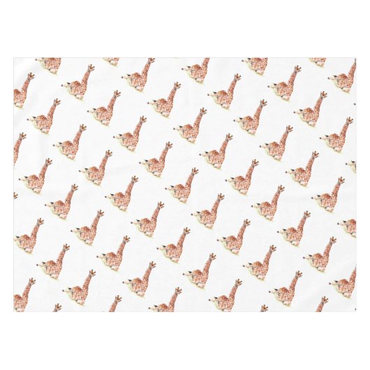 Baby Giraffe Tischdecke (Vorderseite (Horizontal))