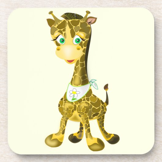 Baby Giraffe Untersetzer Your Colors (Vorderseite)