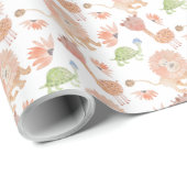 Baby Giraffe Watercolor Handgemalt Geschenkpapier (Rolleneckpunkt)