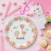 Baby Giraffe Watercolor Handgemalt Pappteller (Party)