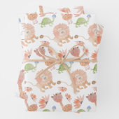 Baby Giraffe Watercolor Tropischer Dschungel Geschenkpapier Set (Beispiel)