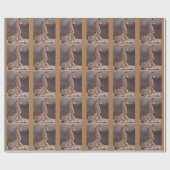 Baby Giraffe Wrapping Paper Geschenkpapier (Flach)