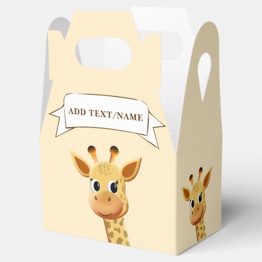Baby Giraffe Zeichnend Custom Geschenkschachtel (Geöffnet)