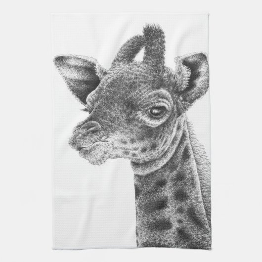 Baby-Giraffen-Amerikaner MoJo Geschirrtücher (Vertikal)