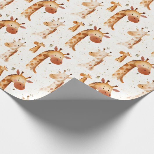Baby Giraffen Geschenkpapier (Ecke)