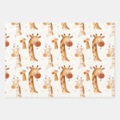 Baby Giraffen Geschenkpapier Set (Vorderseite)