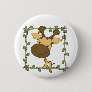 Baby-Giraffen-T-Shirts und Geschenke Button