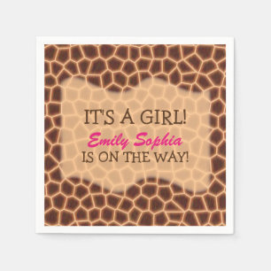 Baby - Giraffen-themenorientierte Babyparty Serviette